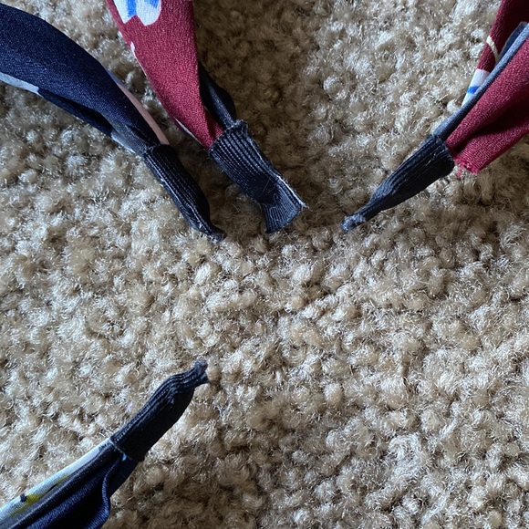 Knotted floral headband set - Picture 3 of 3